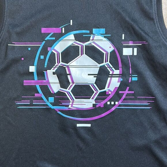 All In Motion athletic tops size 8 to 10 Black  Purple Red Soccer Tank Spring - Picture 3 of 10